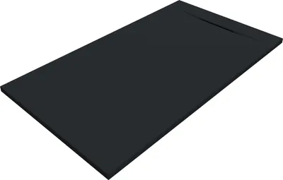 Produktbild von SANYCCES SIENA Rechteckige Duschwanne SanyDur Gel Coat 130 x 80 cm, schwarz