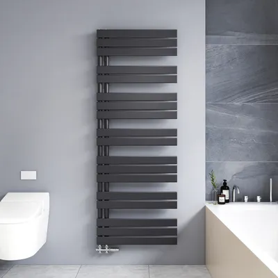 Produktbild von Heilmetz Badheizkörper 1662x600x59mm Seitenanschluss 1025 Watt Anthrazit, Handtuchtrockner Handtuchwärmer Flach Design Heizkörper für Bad Ohne heizstab
