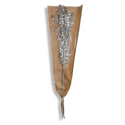 Produktbild von Kunstblumen - Ruscus - silber - 2 Zweige - ca. 70 cm