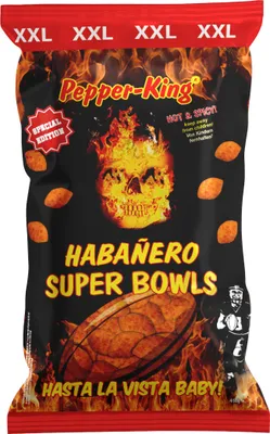 Produktbild von XOX Super Bowls Pepper King XXL Maissnack mit Chili-Geschmack 450g