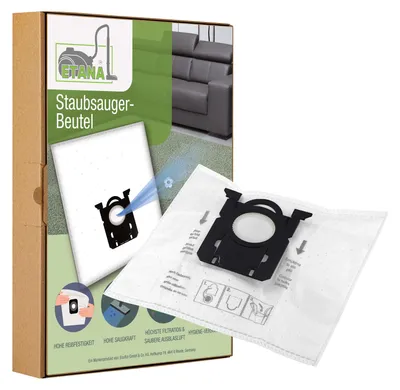 Produktbild von Etana Staubsauger-Beutel kompatibel mit AEG Anti Odour Bag - 10 Stück Staubbeutel