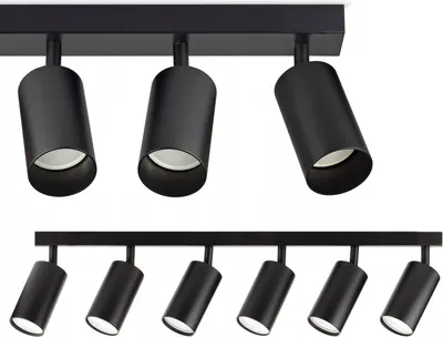 Produktbild von tooLight Pendellampe App1242 Spots Metall Schwarz Gu-10 6-Punkt Leuchtmittel