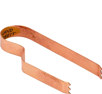 Produktbild von NKlaus Kohlezange Kupfer 10x4cm Räucherzubehör für Räucherkohle Grillzange Shishazange 15008