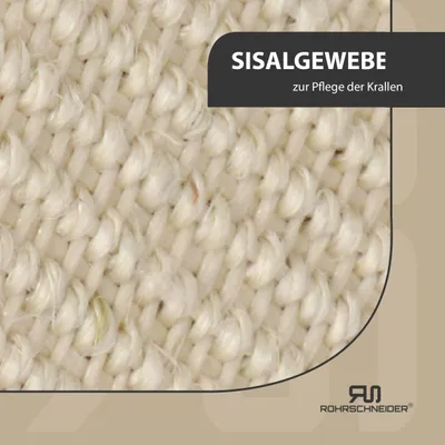 Produktbild von Rohrschneider Kratzbaum Marley | Katzenbaum mit Katzenhöhlen und Katzenkuschelnest| Sisal und Plüsch | 50 x 50 x 150 cm, Farbe:beige