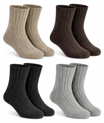 Produktbild von Omgoods – Set mit 2 oder 4 dicken Socken aus Alpaka-Wolle für Erwachsene