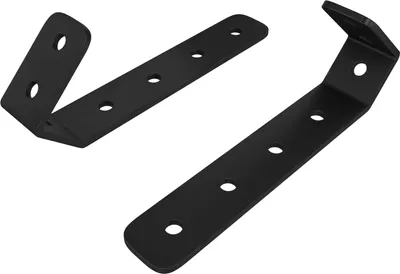 Produktbild von vidaXL Haken 2 pcs Schwarz M5 x 110 mm Eisen