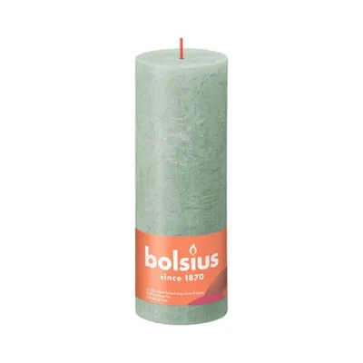 Produktbild von Bolsius Rustikale Stumpfe Kerze 19X6.8 Cm Jade Grün