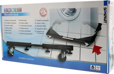 Image de Easymover 138 kg, châssis mobile, caisse mobile pour la maison et les déplacements, 4 roues + 8 pieds