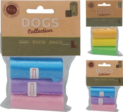 Image de Massamarkt Sachets pour déchets canins 3 rouleaux 15 pièces