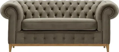 Zdjęcie produktu dla Sofa dwuosobowa Chesterfield Grand-Velluto 17-jasny dąb