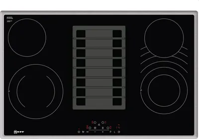 Produktbild von Neff T18BD3AN0, Schwarz, Edelstahl, Integriert, 80 cm, Keramik, 4 Zone(n), 4 Zone(n)