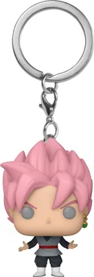 Produktbild von Dragon Ball Super - Super Saiyan Rosé Goku Black Glows - Schlüsselanhänger Funko Pocket POP! Keychain