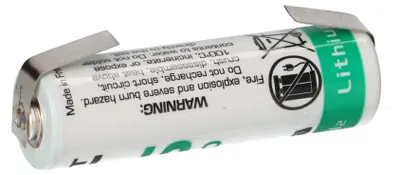 Produktbild von Lithium 3,6V Batterie LS14500 AA-Zelle Lötfahne U-Form