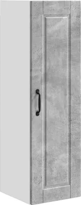 Image de vidaXL Armoire murale PORTO Gris béton 30 x 31 x 100 cm Panneau de bois