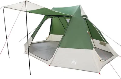 Obrázok produktu pre vidaXL Kempingový stan so strechou a úložným priestorom, zelený, 482 x 360 x 227 cm, taft
