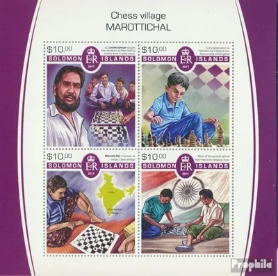 Produktbild von Briefmarken Salomoninseln 2017 Mi 4872-4875 Kleinbogen (kompl. Ausg.) postfrisch Schach