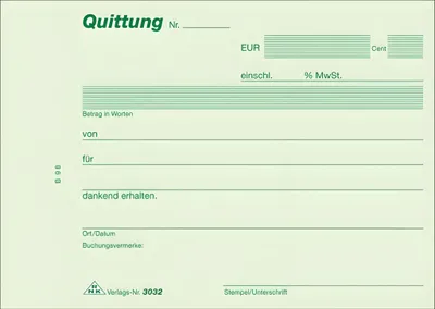 Produktbild von RNK Quittungsblock DIN A6 2x40Bl SD