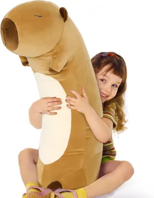 Image de Capybara en peluche, 100 cm, douce, idéale pour les chambres d'enfants