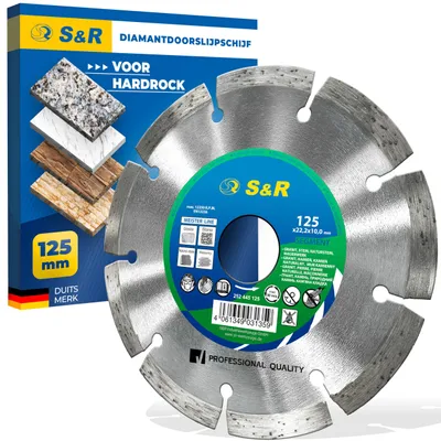 Obrázek produktu pro Diamantový kotouč 125 mm x 22,2 mm – pro beton, žulu, přírodní kámen a keramické dlaždice