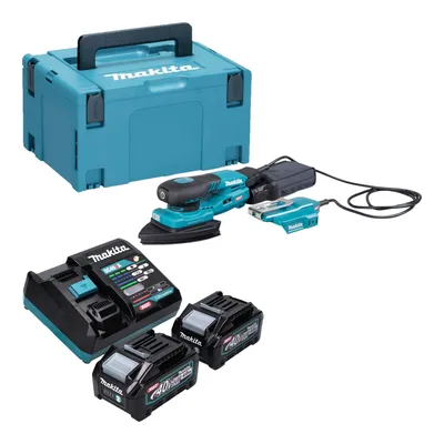 Produktbild von Makita BO 006 CGM201 Akku Deltaschleifer 40 V max. 100 x 150 mm 3,0 mm Hub Brushless + 2x Akku 4,0 Ah + Ladegerät + Makpac