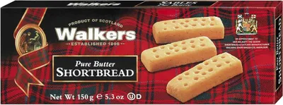 Zdjęcie produktu dla Walkers Pure Butter Shortbread Fingers Szkockie herbatniki 150g