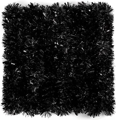 Produktbild von Lametta Girlande 10 Meter - Schwarze Weihnachtsdekoration