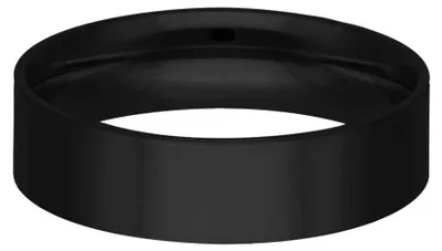 Produktbild von Wildcat Ring - Gravierbarer Basic Ring - Schwarz, 19,0 mm - Chirurgenstahl 316L - wasserfest, langlebig, hautverträglich, Schwarz