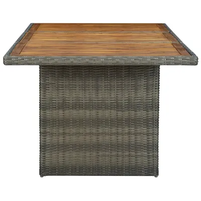Produktbild von " "Esstisch/Outdoor Tisch - Gartentisch - moderne Design - Balkontisch - Braun Poly Rattan und Akazie Massivholz NeuMöbel 3032073