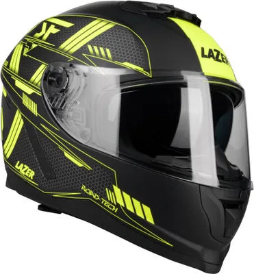 Zdjęcie produktu dla Kask Motocyklowy LAZER RAFALE EVO Roadtech (kol. Czarny - Żółty - Matowy) XL