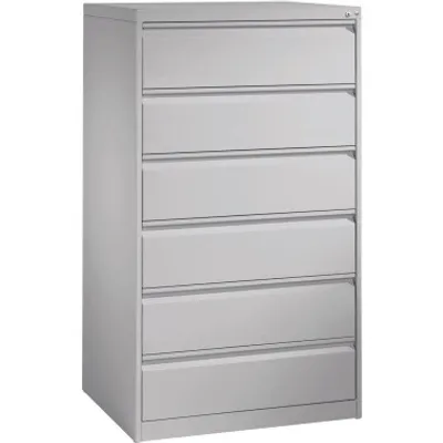 Produktbild von C + P Möbelsysteme Karteischrank Acurado Maße: 787 x 1.357 x 590 mm (B x H x T) Anzahl der Schubfächer: 6 Schubfächer Werkstoff: Stahl