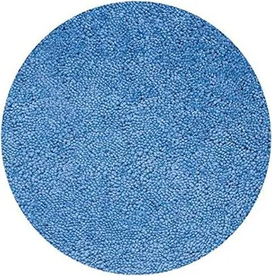 Immagine prodotto di Tappeto da bagno Spirella Tappeto da doccia in microfibra a pelo alto | soffice | antiscivolo | adatto al riscaldamento a pavimento | rotondo da 60 cm | blu