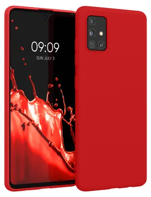 Produktbild von kwmobile Handyhülle für Samsung Galaxy A51 Hülle - TPU Case - Kabelloses Laden - Schutzhülle Cover in Sweet Cherry