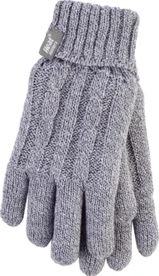 Produktbild von Heat Holders - extra teplé dámske rukavice vo veľkosti S/M (19-21 cm) v šedej farbe
