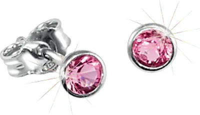 Produktbild von Scout Kinder Ohrringe Ohrstecker Silber rosa Mädchen 262165100