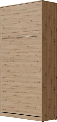 Produktbild von SMARTBett Schrankbett Standard 90x200 Vertikal  inkl  Matratze  Wildeiche
