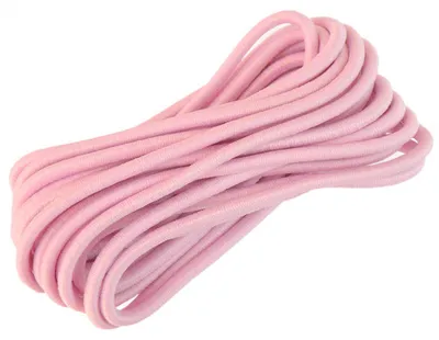 3m Gummikordel, Gummischnur, Haargummi babyrosa