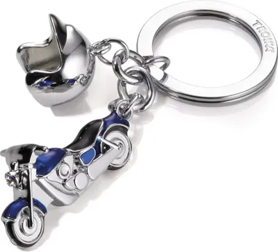 Produktbild von TROIKA KR13-23/CH, Schlüsselanhänger, Blau, Silber, Abbildung, 35 mm, 19 mm, 40 g