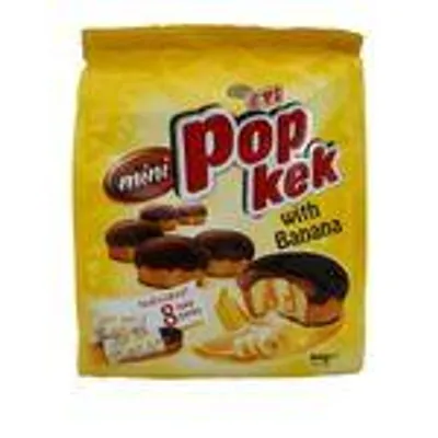Eti Mini Popkek – Saftige Mini-Küchlein mit Bananenfüllung und Schokoladenüberzug, 144 g