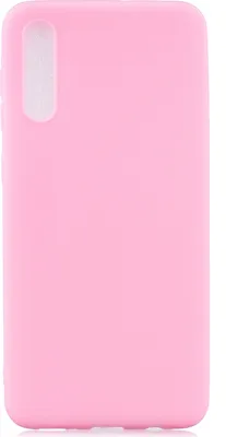 Produktbild von Für Samsung A50 Lovely Candy Color Matte TPU Anti-Scratch rutschfeste Schutzhülle Zurück Case dark pink
