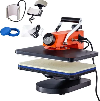 Produktbild von Wärme Presse Maschine 12x15 Zoll - 5in1 Sublimationsübertragung - T-Shirt Druckmaschine - für individuelle Designs und DIY Projekte