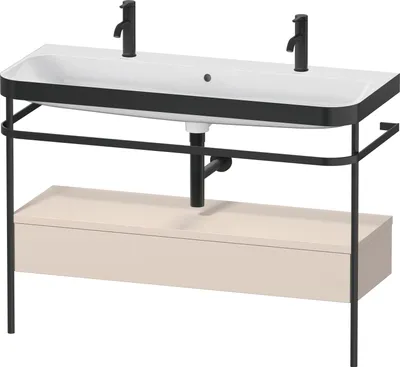 Produktbild von Waschtischset HAPPY D.2 PLUS 1175x490mm ein Hahnloch taupe supermatt ein Hahnloch taupe supermatt