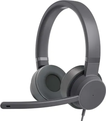 Produktbild von Lenovo Go - Headset - On-Ear - kabelgebunden - aktive Rauschunterdrückung - USB-C