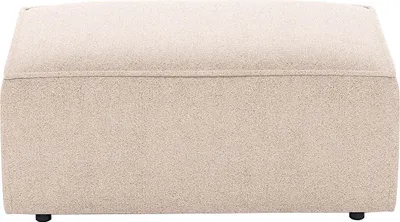 Produktbild von Beiges Hirschleder-Pouffe - AMELIA