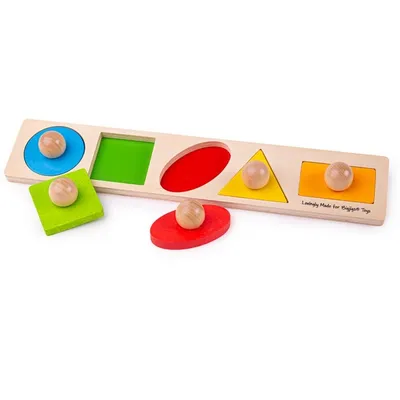Obrázok produktu pre Bigjigs Detské vkladacie puzzle tvary