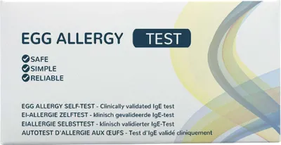 Produktbild von Ei Unverträglichkeit Test - The Tester, Ei-Allergietest, Selbsttest für Zuhause, Ergebnis in 10 Minuten, - Zuverlässig & Präzise