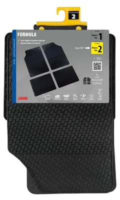 Produktbild von LAMPA Universal-Fußmatten Universal-Automatten 26902 Vorne und Hinten Gummi
