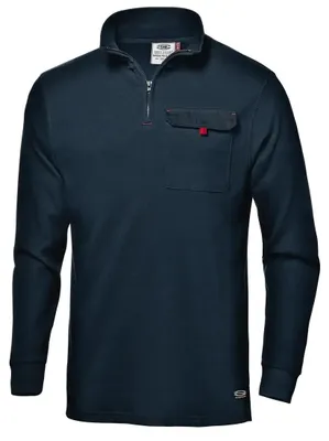 Produktbild von Sir Safety ZARA Herren-Arbeitspoloshirt Langarm 60% Baumwolle 40% Polyester, L, NAVY