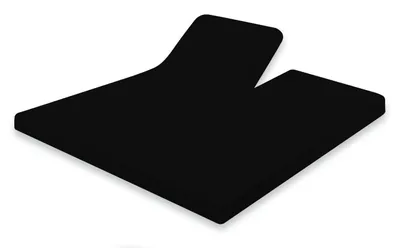 Produktbild von Eleganzzz Split-Topper-Spannbetttuch Jersey Stretch – Schwarz – 180x210/220 – 2-teilig & dehnbar