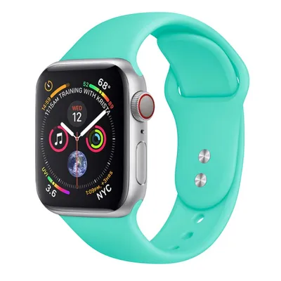 Obrázok produktu pre BStrap Soft Silicone remienok na Apple Watch 42/44/45mm, Mint Green