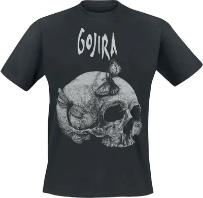 Produktbild von Gojira T-Shirt Herren Moth Skull schwarz S